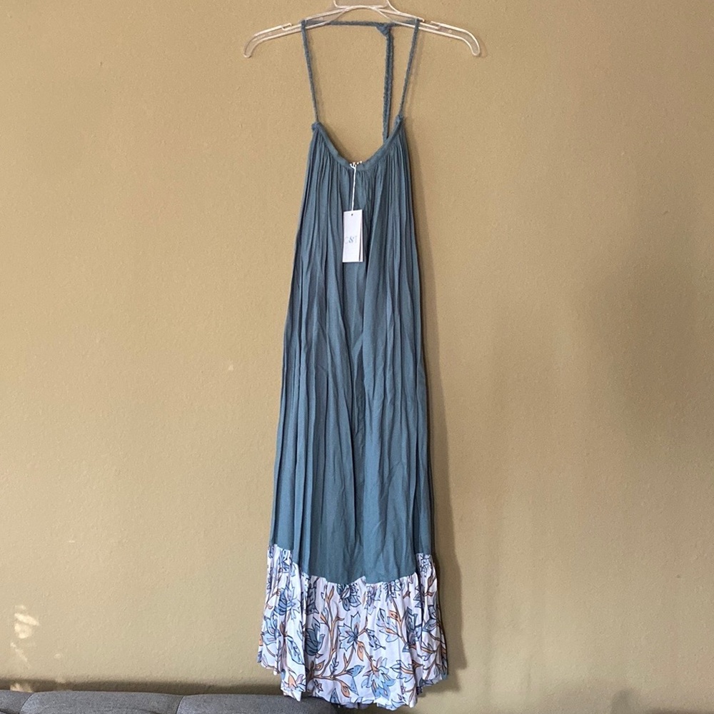 Cobalt and Tawny Dress